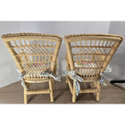 American Girl Samantha Birthday Wicker Chairs   Cushions Set Excellent 