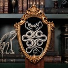 Real Viper Snake Skeleton Taxidermy  Caduceus Symbol On Gothic Baroque Frame