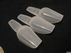 Tupperware Sheer Clear 1 4 Cup Handy Canister Scoops Lot Of 3 New
