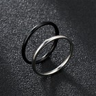 2mm Stainless Steel Ring Thin Plain Band Fashion Wedding Couple Men Women