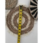 Unbranded Boho Woven Wall Basket Set 7pc Seagrass Wicker Wall Decor Neutral Tan