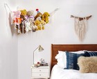 Ykbu Stuffed Animals Hammock Corner Hanging Net Macrame Medium  Cream