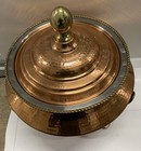 Copper Hammered Chafing Dish With Stainless Steel Insert Used