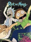 Rick And Morty Graphic T-shirt Black Crew Neck Short Sleeve Unisex Xl Adult Swim
