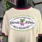 The Office Schrute Farms Bed   Breakfast Scranton Pa Graphic Ringer T-shirt M