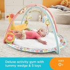 Fisher-price Go Wild Gym   Giraffe Wedge Infant Activity Gym W playmat Musical