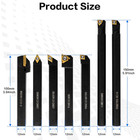 21 Pcs Kit indexable Lathe Turning Tool 1 2  12mm Shank 7pcs Metal Lathe Cutting