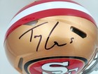Sale   Trey Lance Signed 49ers Gold Full Size Authentic Speed Helmet Beckett
