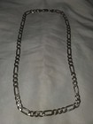 Mens boys 925 Sterling  Silver Figaro 8mm  20 Inch Necklace