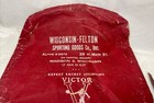 Old Advertising Sporting Goods Victor Tennis Racket Canvas Cover Madison Wi Wis