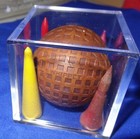 Whippet Vintage Antique Golf Ball 4 Vintage Golf Tees  Display Of Golf History