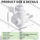 Tuanse 20 Sets Plug In Night Light Module White Night Light Base With Shade M   