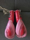 New Sporting Sparring Gloves 16 Oz Lace-up Boxing Gloves Pink red
