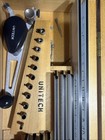 Vintage Unitech Drafting Lettering Set Pantograph Kit Wood Case Type 1 Style 1