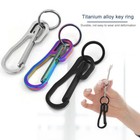 Outdoor Stainless Steel Carabiner Key Chain Clip Hook Buckle Keychain Key Ring