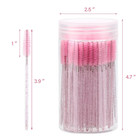 100 Pcs Disposable Mascara Wands  Crystal Eyebrow Spoolies Brush For Eyelash Ext