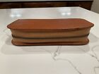 Men   s Vintage Zippered Leather Vanity Kit Grooming Toiletries Travel Case