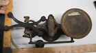 Antique Brass And Cast Iron Balance Scale Weights And Pan 1880   s  4  Made In Pa