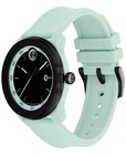 Movado Bold Tr90 3601208 Black Dial Blue Seafoam Strap 42mm Case Mens  Watch