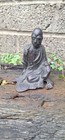 Antique Chinese Bronze Luohan Monk Figure   Ming - Early Qing Period