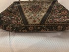 Vintage Floral Tapestry Evening Purse Metal Frame Chain Handle 8x5