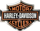 Harley-davidson Bar   Shield Alu Decal - 4-3 8  W X 3-3 8  H - Curved Surface Ok