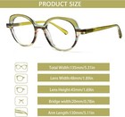 5 Pack Reading Glasses Women Blue Light Blocking Spring Hinge Fashion Readers