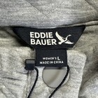Nwt Eddie Bauer Women s Quilted Kangaroo Pocket Pullover Jacket Size L Grey
