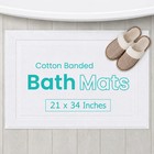  1000 Gsm   Luxury 36 Pack Bath Stepping Mats  21x34 Inch  - 100  Premium Cotton