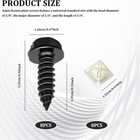 16pcs License Plate Screw Kit  License Plate Bolts  Car Plate Screw For Front Re