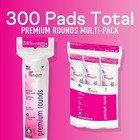 Swisspers Cotton Rounds 300 Pads Dual Sided Makeup Remover Hypoallergenic