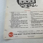 Vintage 1960   s Rca Stereo Fm Signal Simulator Type Wr-52a Specification Sheet