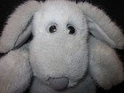 Dakin  le Mutt Gray Puppy Dog 12  Stuffed Plush  Francesca Hoerlein Vintage 1980