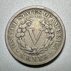 --1886 Liberty Head  v  Nickel Extremely Fine 5c---