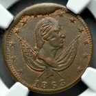 1863 Patriotic Civil War Token 117 420a Ngc Ms63 Bn Washington  Exchange