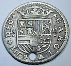 1709 Holed Spanish 2 Reales Genuine 1700 s Necklace Pendant Pirate Treasure Coin