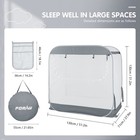 Portable Baby Crib Net Safety Mesh Tent pop Up Infant Mosquito Net  See Throu   