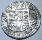 1711 Spanish Silver 2 Reales Genuine Antique 1700 s Two Bit Pirate Treasure Coin