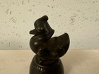 Antique Burmese Bronze Duck Form Opium Weight 318 Grams