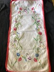 Job Lot Pretty 10 Vintage French Teatime Hand Embroidered Table Cloths C1940 50s