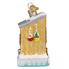 Old World Christmas Ice Fishing Shanty Glass Ornament For Holiday Tree
