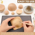 8pcs Half Round Pottery Tools Set  Wooden Ceramic Top Forms   Plaster Molds 