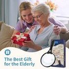Large Magnifying Glass With Light 10x 20x 45x Illuminated Handheld Magnifier    