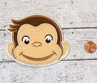 Curious George Embroidered Iron On   Sew On Patch  Applique 3 5  H By 4 