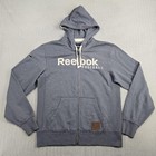 Reebok Hoodie Sweatshirt Mens Medium Gray Full Zip Canadian Football Cfl Vintage