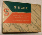 Singer Sewing Machine Attachments In Box Vtg
