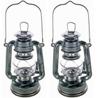 Q 4 Kerosene Oil Lantern - Emergency Hanging Camping Light - Silver Small Size