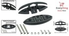 2pc 5  Marine Nylon Folding Cleat Flip Up Boat Kayak Dock Mooring Hardware Black
