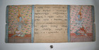 Antique 19c Thai Buddhist Manuscript   Samut Khoi Painting On Handmade Paper