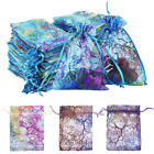 50 100 Coralline Organza Gift Bags Jewelry Candy Pouch Drawstring Wedding Party